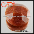 faceted round brown goldstone beads GLOV-0307002